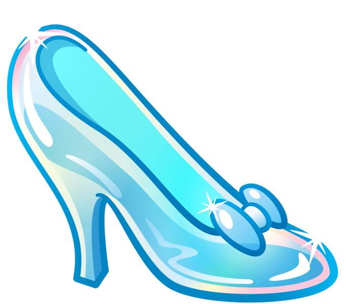 Shoe Clipart Cinderella - Glass Slipper From Cinderella (681x600)