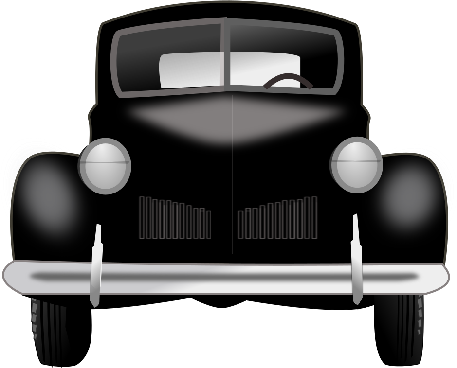 Clip Art Details - Black Car Png Image Front View (1000x1000)