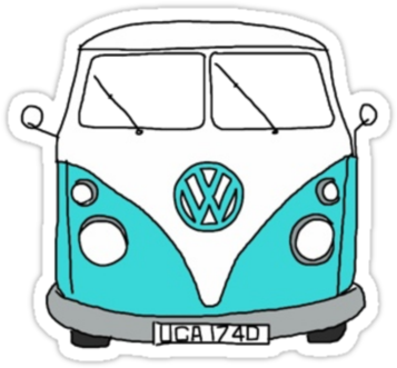 Hippie Van By Lbramble15 - Hippie Van Drawing (375x360)