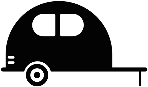 Caravan Vehicle Flat Icon - Vehicle (512x512)