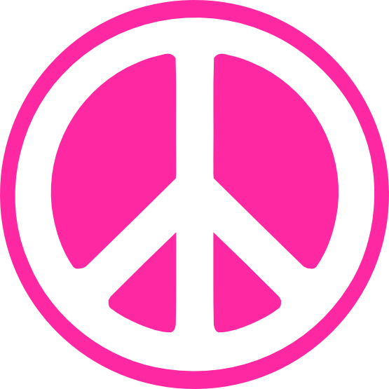 Hippy Groovy Peace Sign Svg - Peace Sign Vector (555x555)