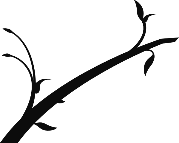 Bare Tree Clipart Black And White - Black And White Tree Branches Clipart (600x480)