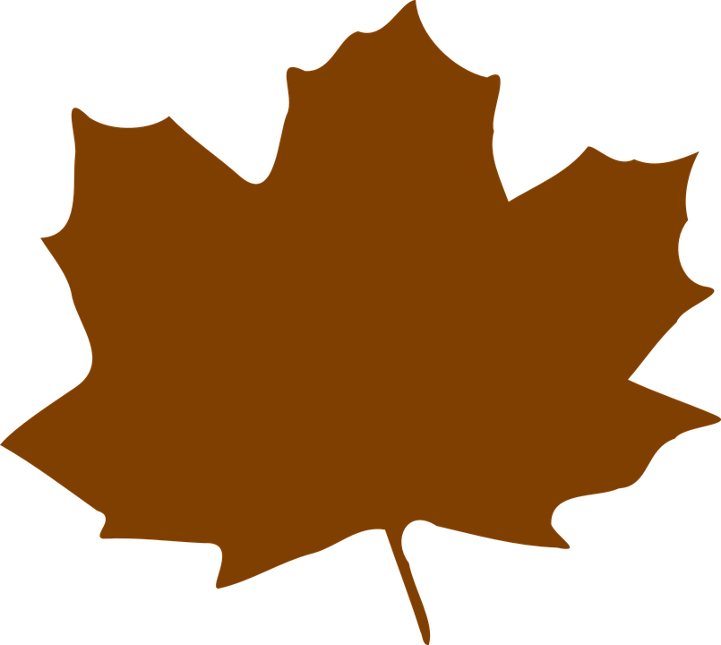 Maple Leaf Clipart Graphic - Brown Fall Leaf Clip Art (1280x1144)