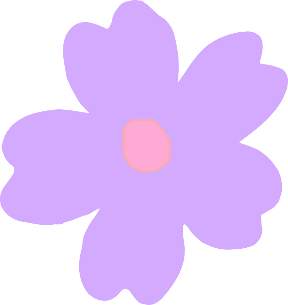 Light Purple Flower Vector (564x597)