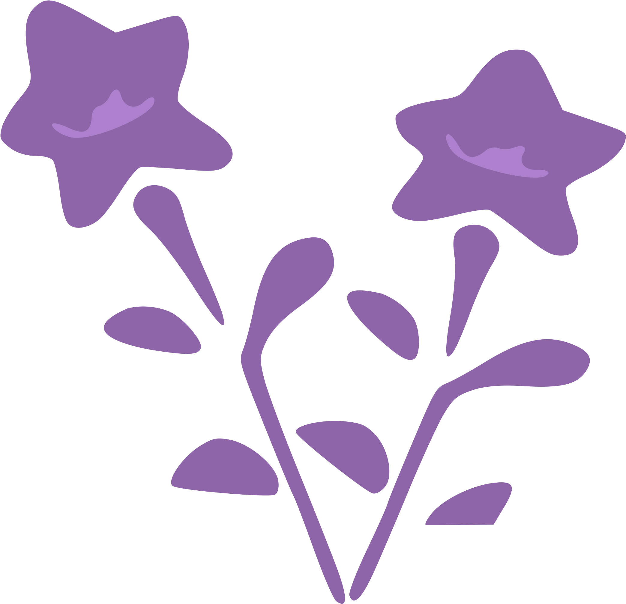 Free Photos > Public Domain Images > Purple Flowers - Purple Flower Clip Art (2400x2400)