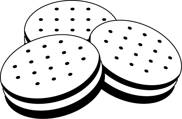 Dog Biscuit Cliparts Free Download Clip Art Free Clip - Biscuits Black And White (633x415)