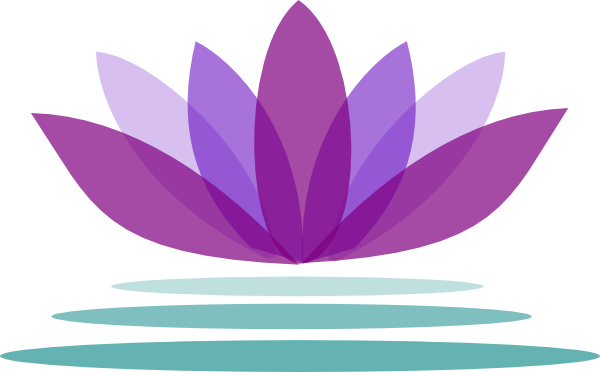 Lotus Flower Clipart Purple Lotus Flower With Water - Lotus Flower Png Transparent (600x372)