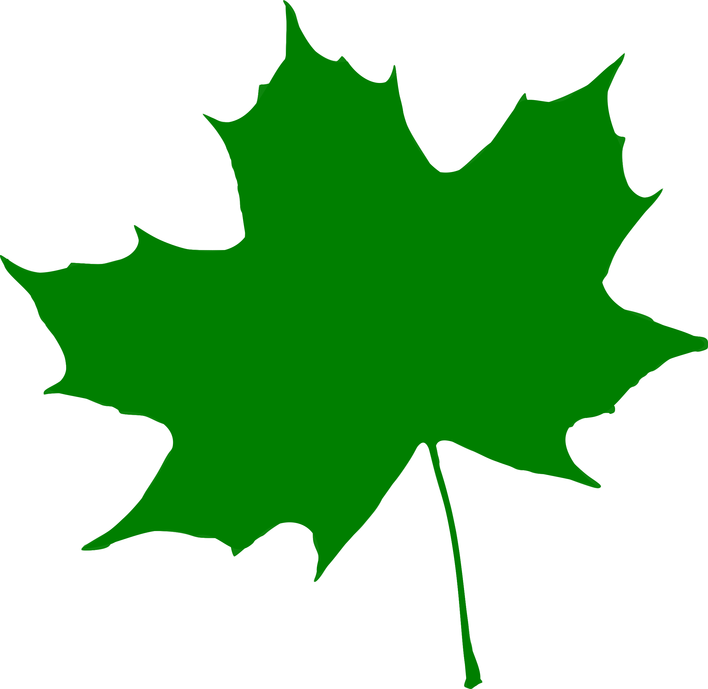 Silhouette Feuille 04 - Leaf (2400x2334)