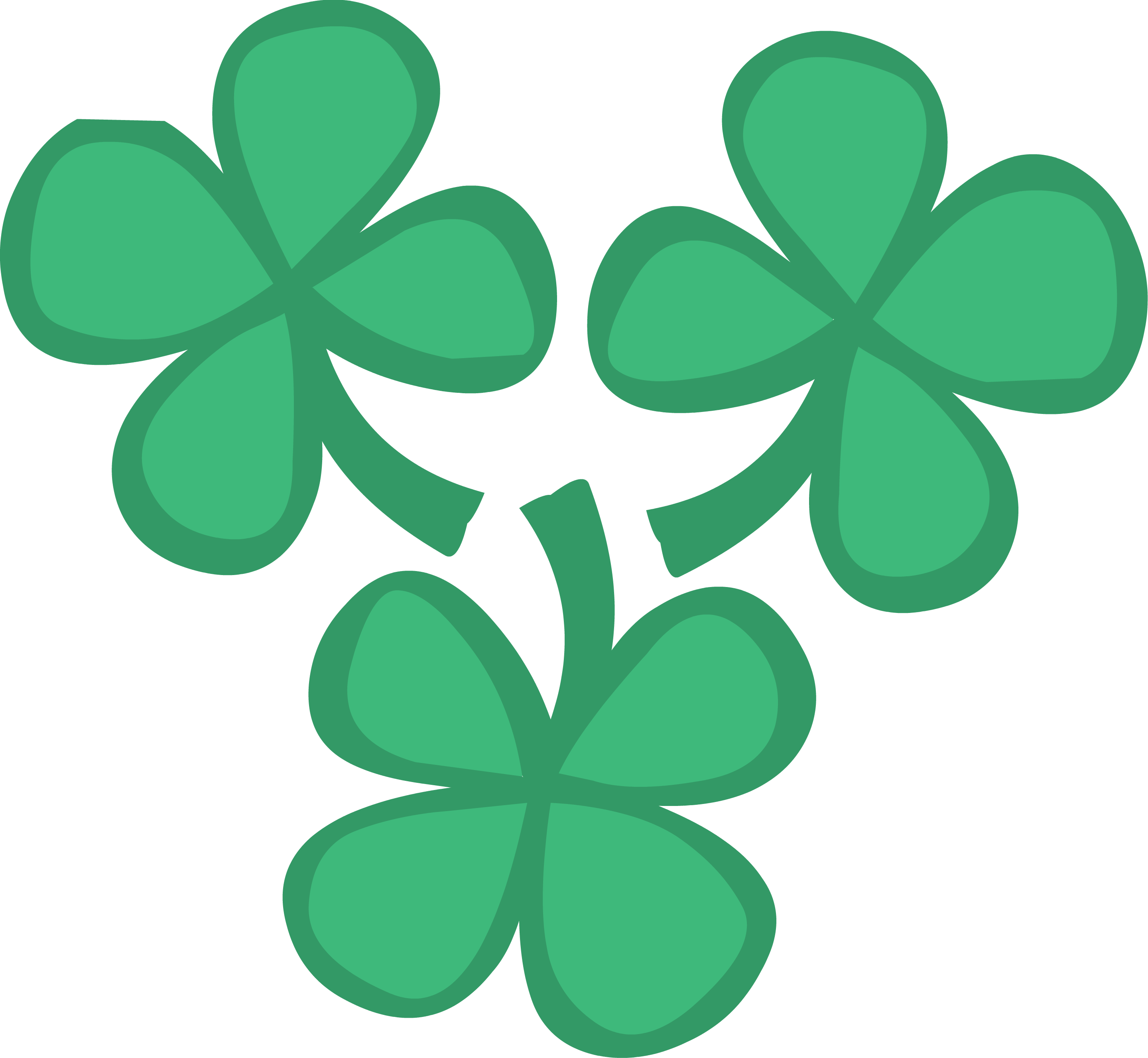 Ponymaker Clover - 3 Four Leaf Clovers (2879x2653)