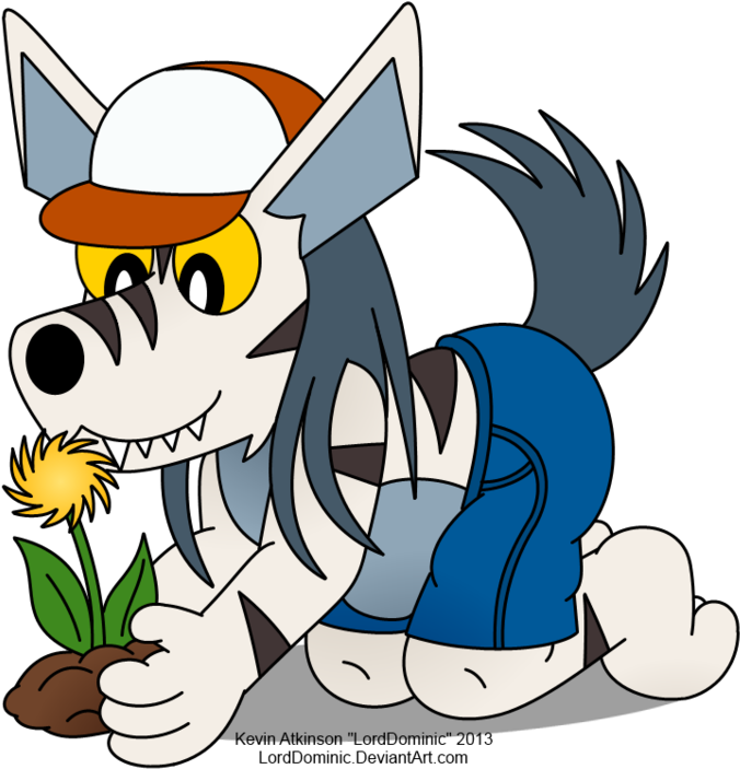 Planting A Flower-digital Color By Lorddominic On Clipart - Cartoon (800x800)