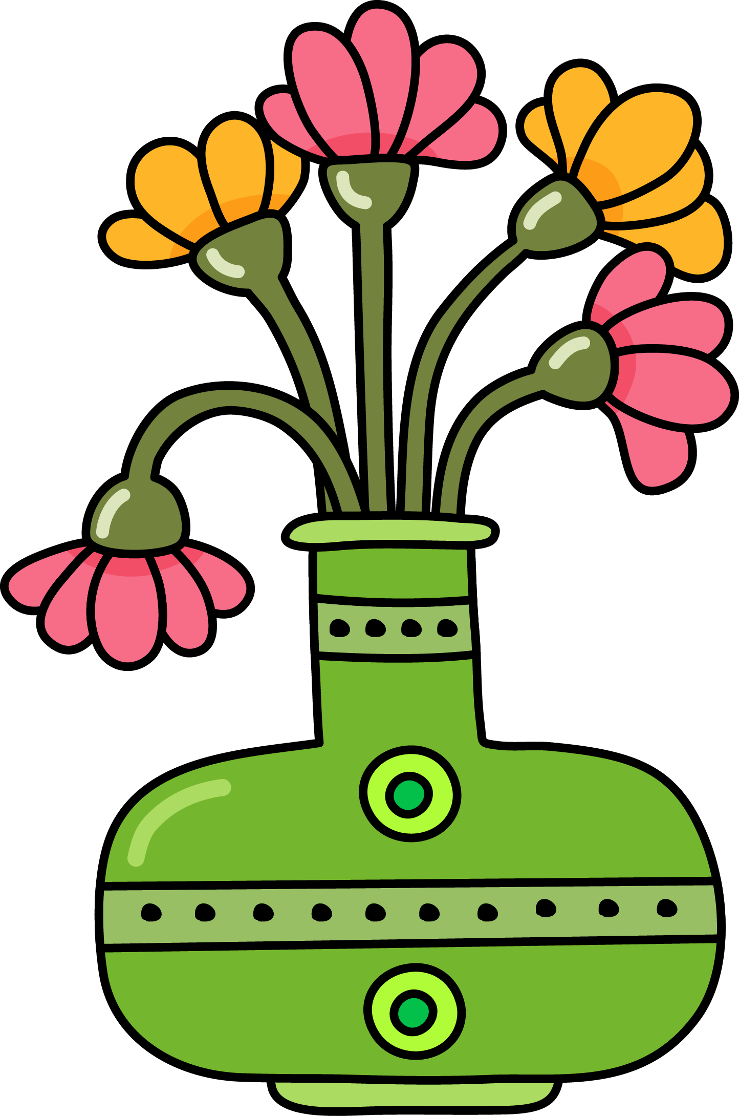Flowerscolor - Digital Stamp (1444x2179)