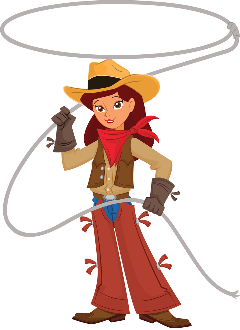 Cowboy Free Cowgirl Clipart 2 Clipartwiz - Lasso Clip Art (800x1099)