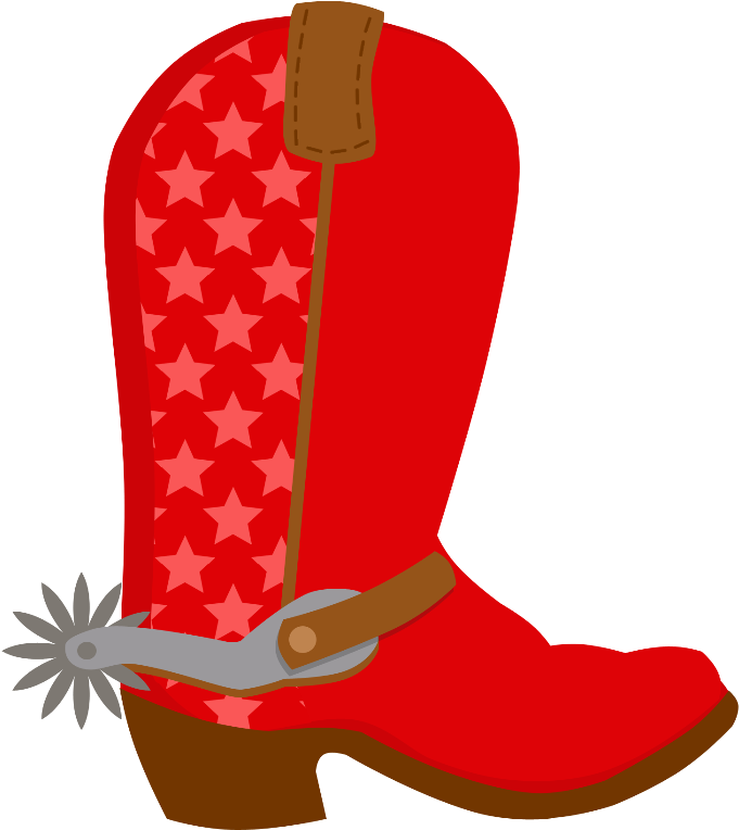 Cowboy E Cowgirl - Red Cowboy Boots Clipart (805x900)