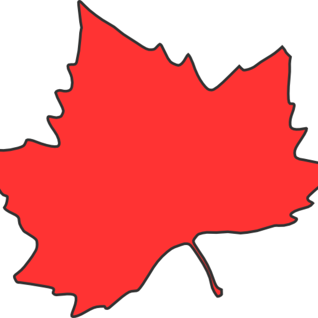 Maple Leaf Clipart Maple Leaf Clip Art At Clker Vector - Red Fall Leaf Clip Art (1024x1024)