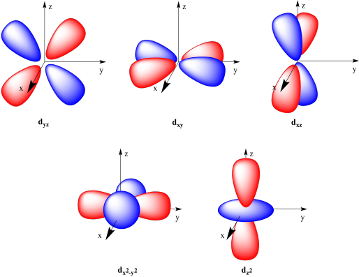 The Seven F Orbitals Are Shown Below - Diagram (514x397)