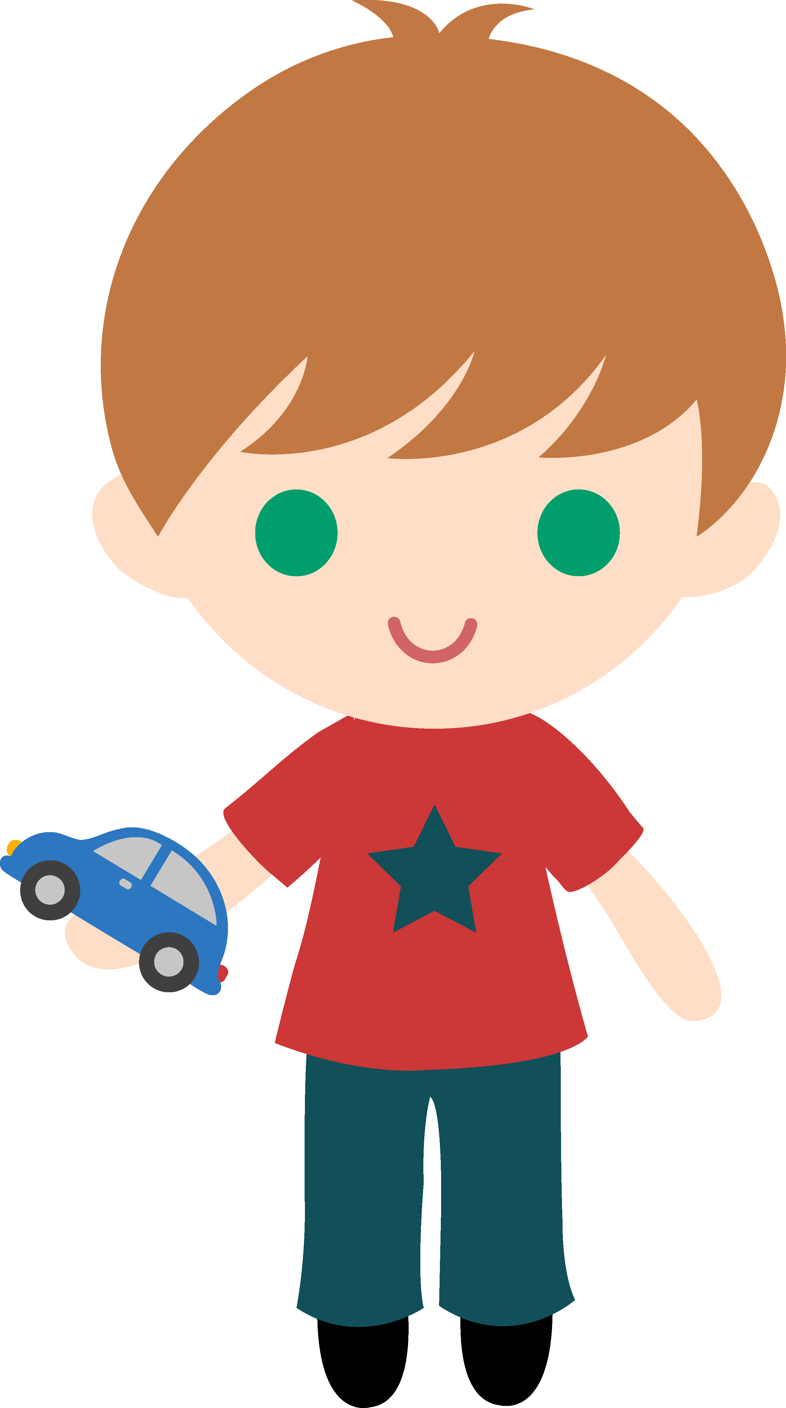 Boy Toys Clipart Car - Little Boy Clipart (2614x4680)