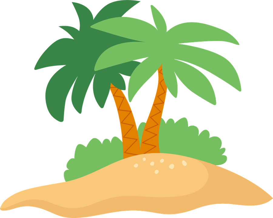 Marinheiro - Minus - Palmera En Isla Png (900x718)