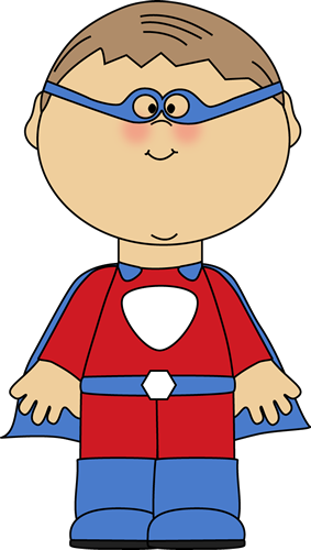 Little Boy Superhero Clipart - Worksheets Greater Than Less Than Equal (283x500)
