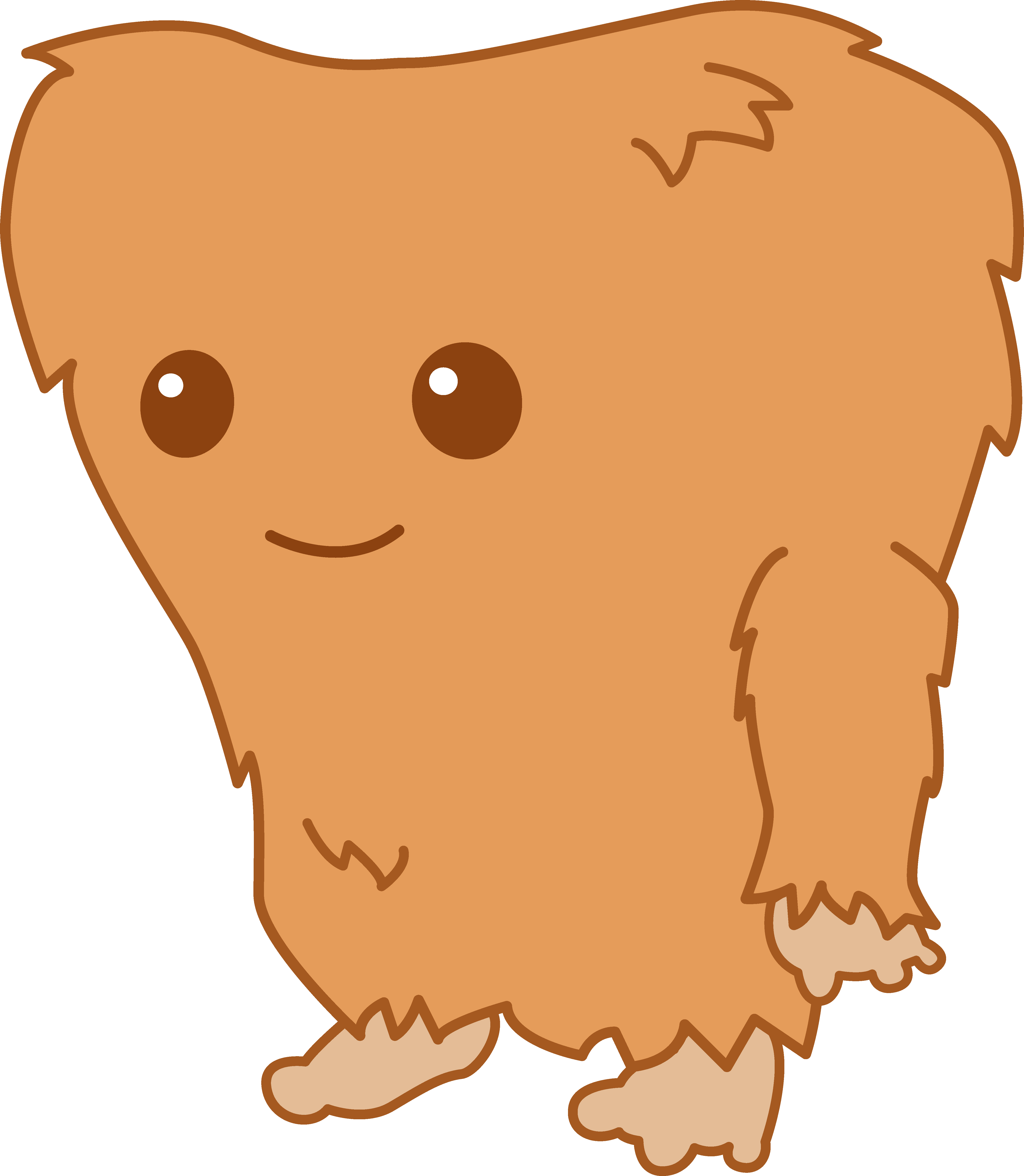 Little Monsters Clipart - Bigfoot Clipart (4837x5555)
