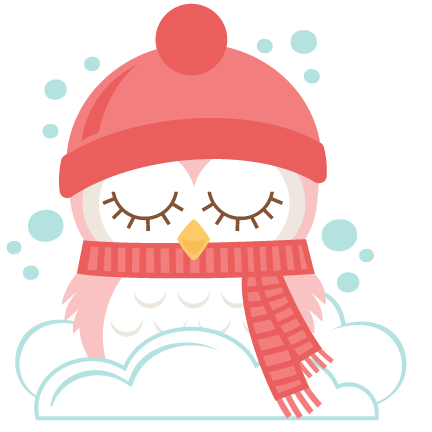 Winter Owls Svg Scrapbook Cut File Cute Clipart Files - Winter Clipart Free Owls (432x432)
