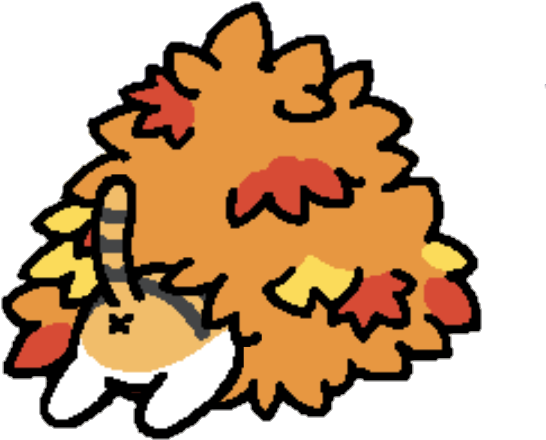 Transparent Breezy In A Pile Of Leaves - Neko Atsume Pile Of Leaves (628x475)