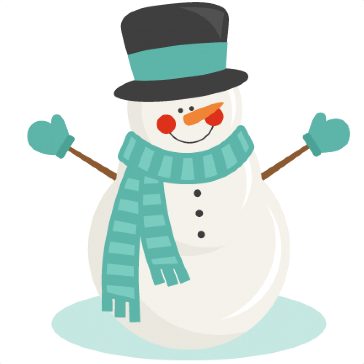 Snowman Winter Svg Scrapbook Cut File Cute Clipart - Snowman Clipart No Background (728x728)