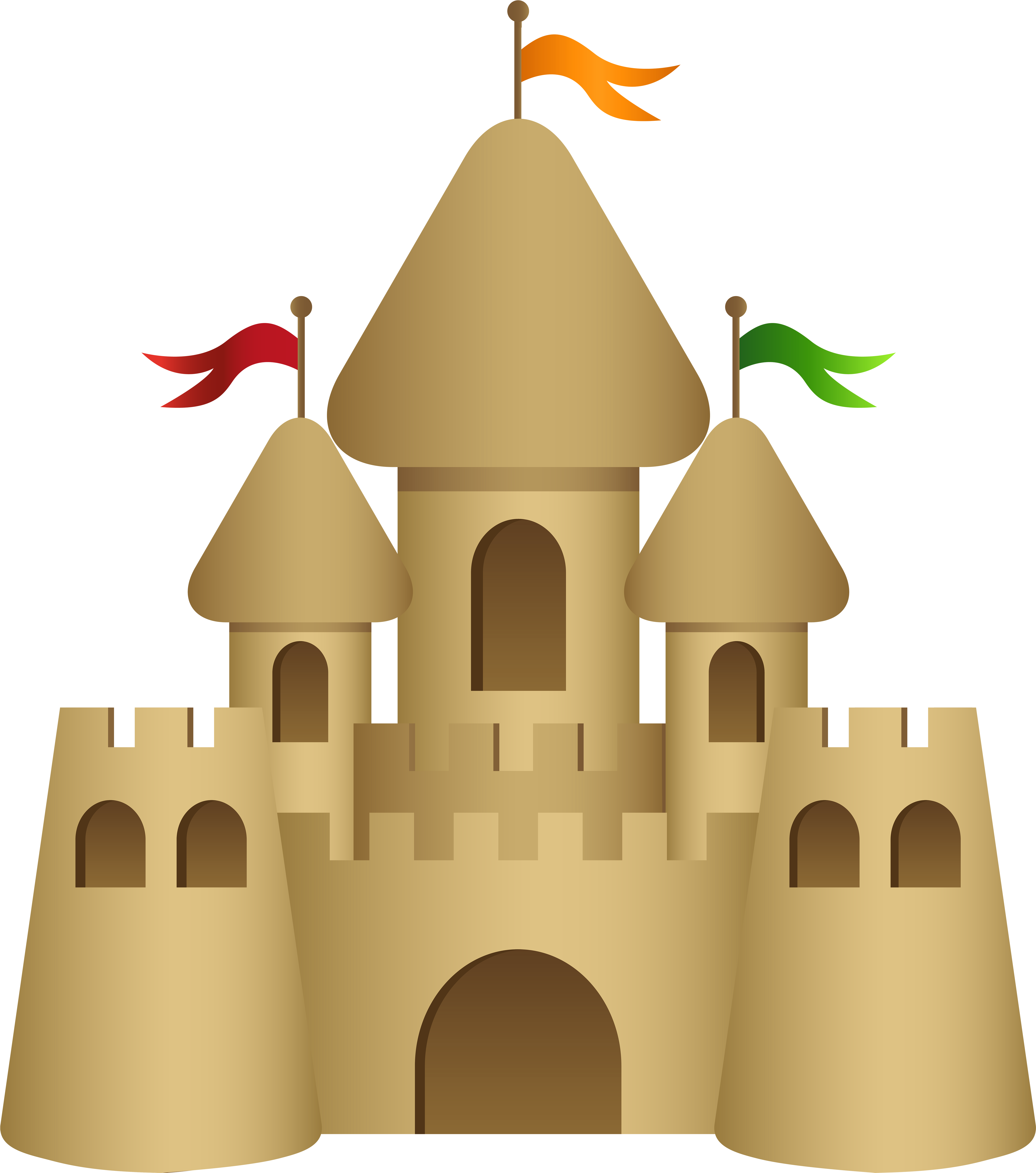 Sand Castle Transparent Png Clip Art Image - Sandcastles Clipart (5336x6000)