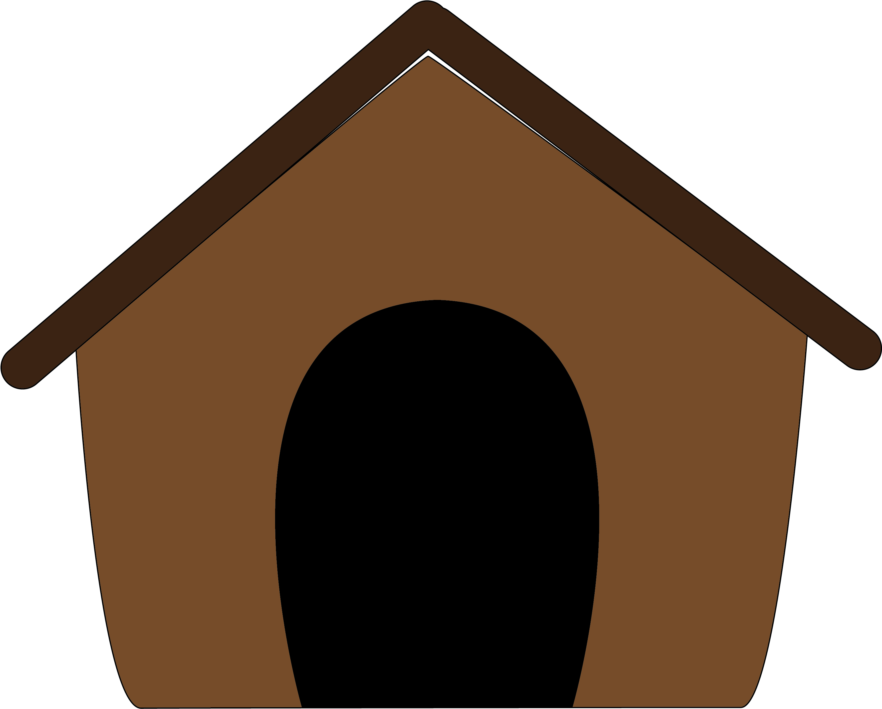 Puppy Focus - Dog House Clip Arts Png (3132x2511)