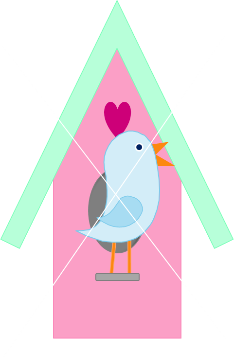 Bird House Clipart Birdie - Clip Art (481x737)