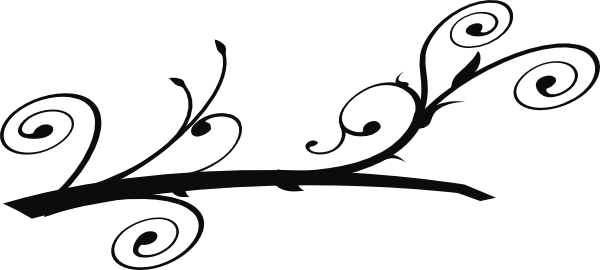 Black Vine Clipart (600x270)