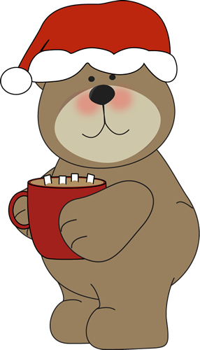 Hot Chocolate Clipart Drink - Santa Drinking Hot Cocoa (286x500)