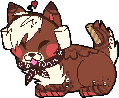 Hot Chocolate Marshmallow Sushi Dog By Jahpan - Cartoon (400x346)