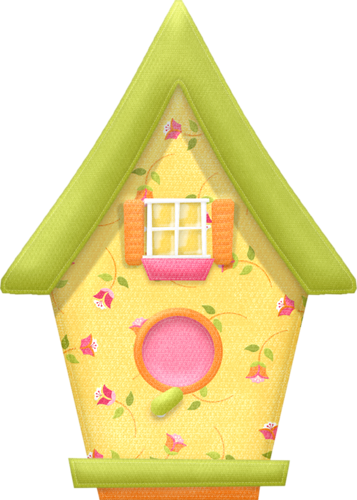 One Birdie Lane - Birdhouses Clipart (357x500)
