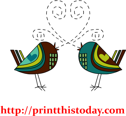 Love Birds Clipart - Clip Art (417x417)