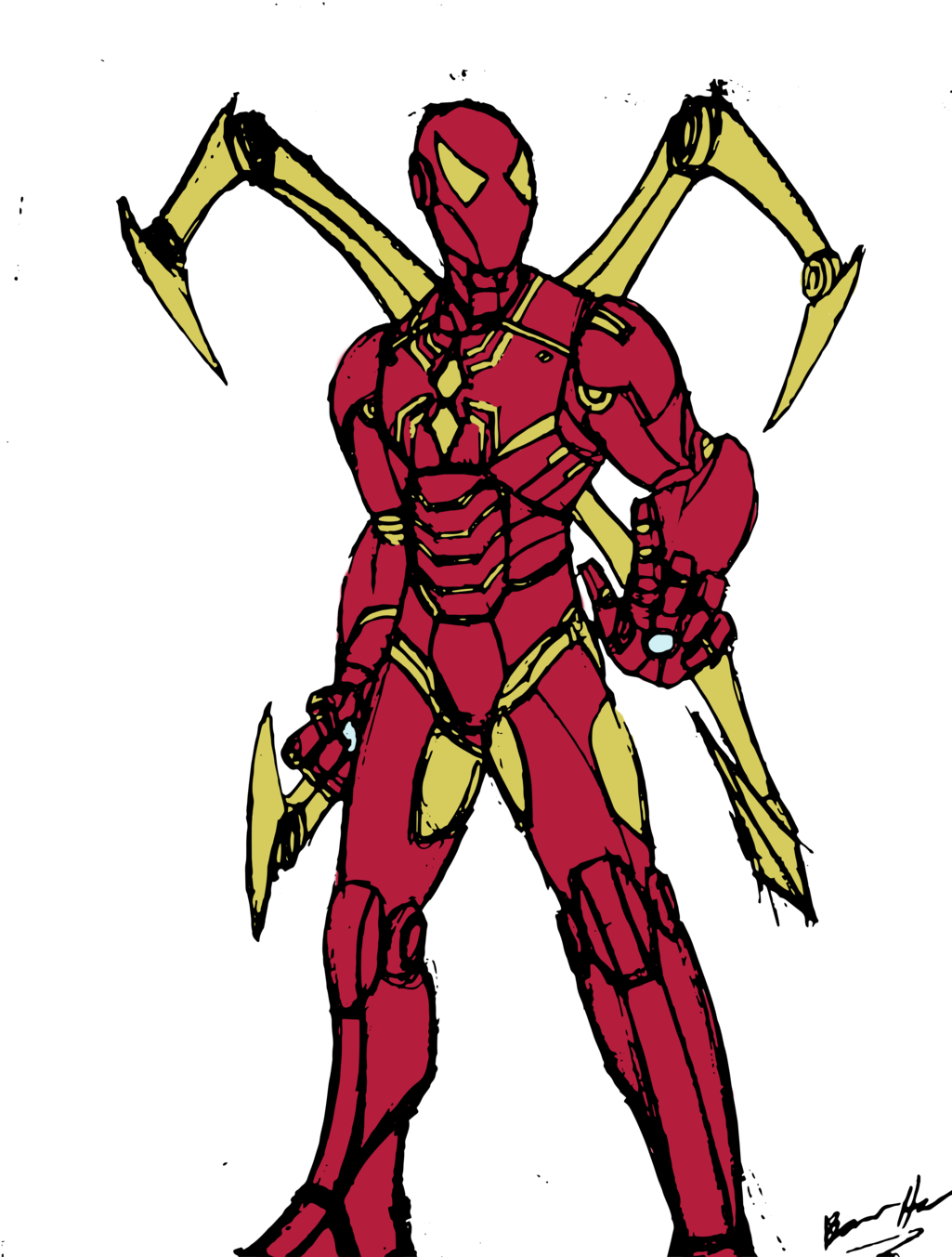 Iron Spider Coloring Pages - Iron Spider Coloring Pages (1024x1365)