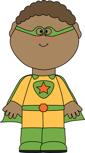 Superhero Clip Art - Boy Super Hero Clipart (278x500)