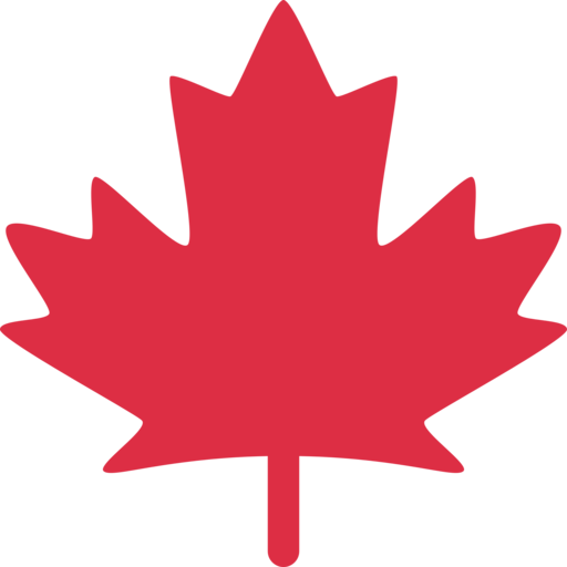 Twitter - Canadian Maple Leaf Clip Art (512x512)