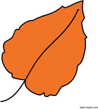 Orange Fall Leaf, Free Clip Art - Clip Art (450x450)