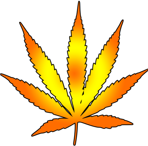 Cannabis Leaf Drawing Clip Art - Cannabis Leaf Drawing Clip Art (563x600)