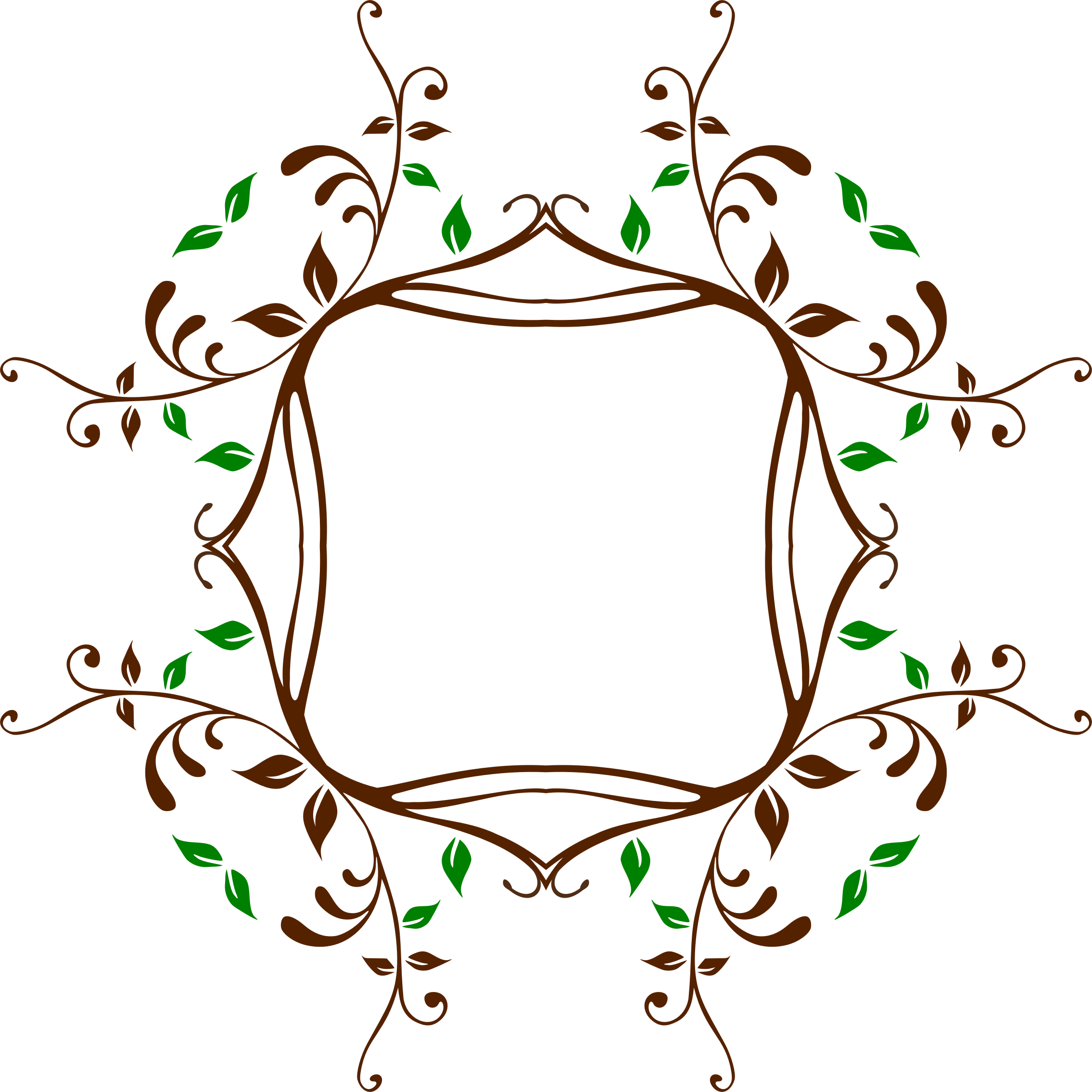 Big Image - Vine Frame Clipart (2270x2270)