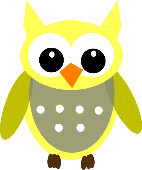Owl Clipart Transparent Background - Baby Owl Clip Art (498x595)