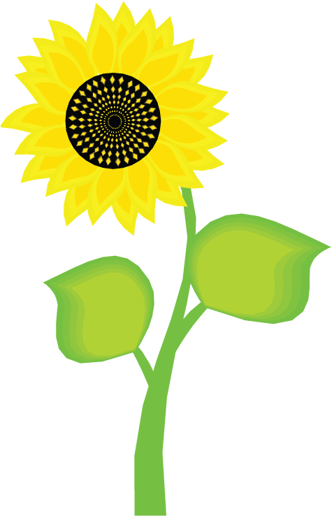 Sunflower Cartoon (484x749)
