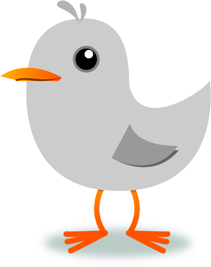 Bird Singing Clip Art - Twitter Bird Tweet Vector (999x990)