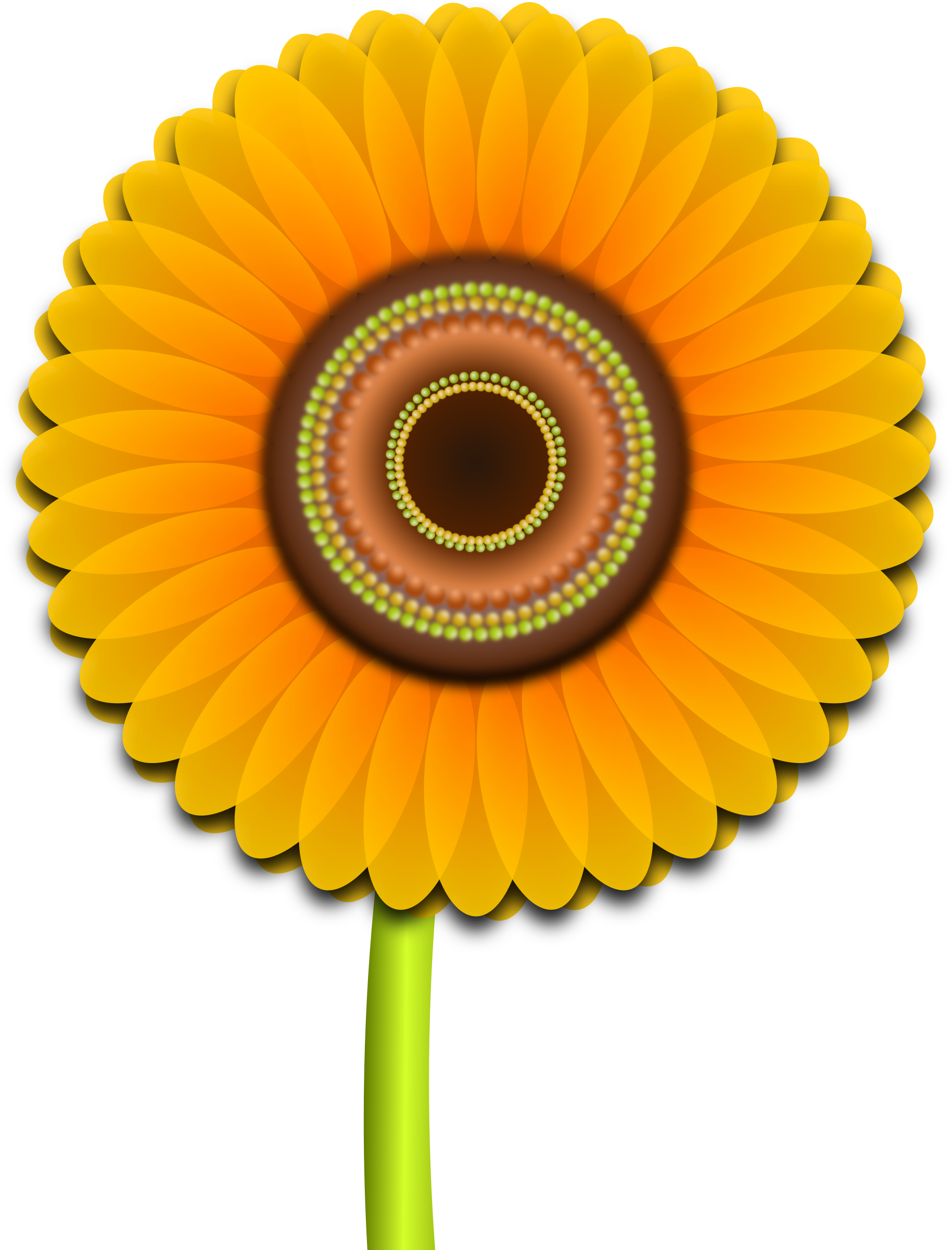 Big Image - Sun Flower Clip Art Hd (1829x2400)