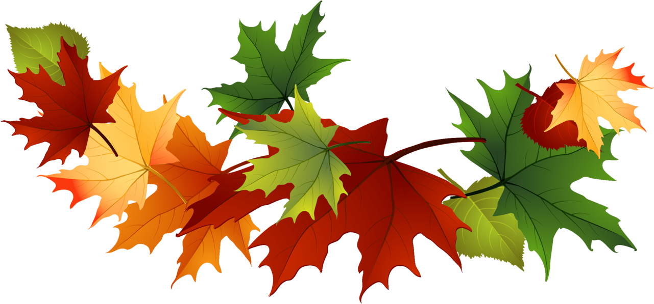 Fall Leaves Clip Art Free Fall Transparent Leaves - Maple Leaf (1328x672)
