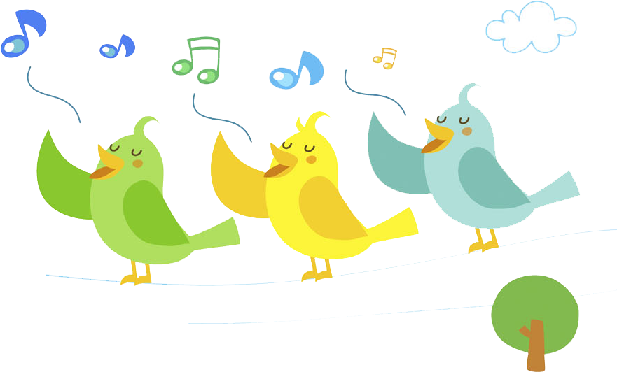 Bird Singing Clip Art - Bird Singing Clip Art (881x532)
