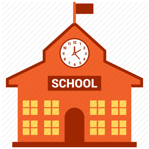 Vector School Building Stock Vector Pinkpueblo - School Building Icon (512x512)