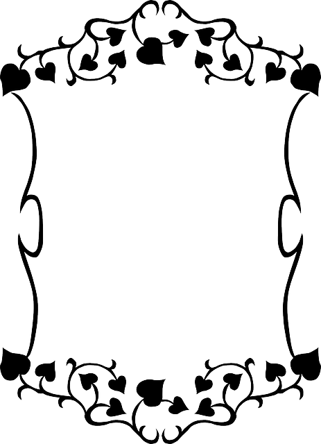 Ivy, Leaves, Frame, Plant - Black And White Border Leaves (463x640)