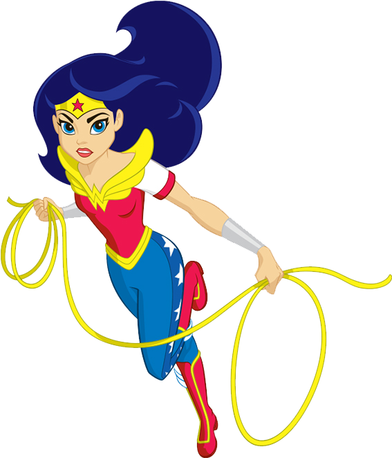 Wonder Woman At Super Hero High Dc Super Hero Girls - Dc Superhero Girls 2018 Calendar By Trends International (588x692)