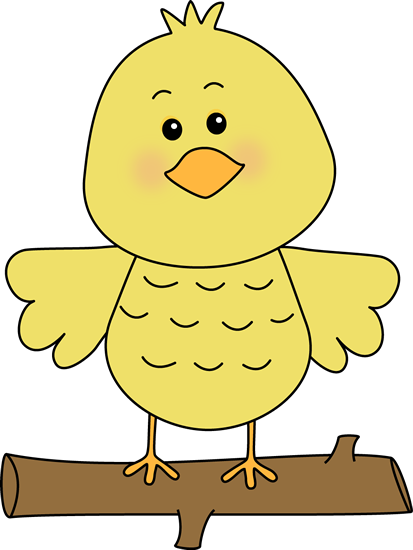 Bird On A Branch - Bird On A Branch Clip Art (413x550)